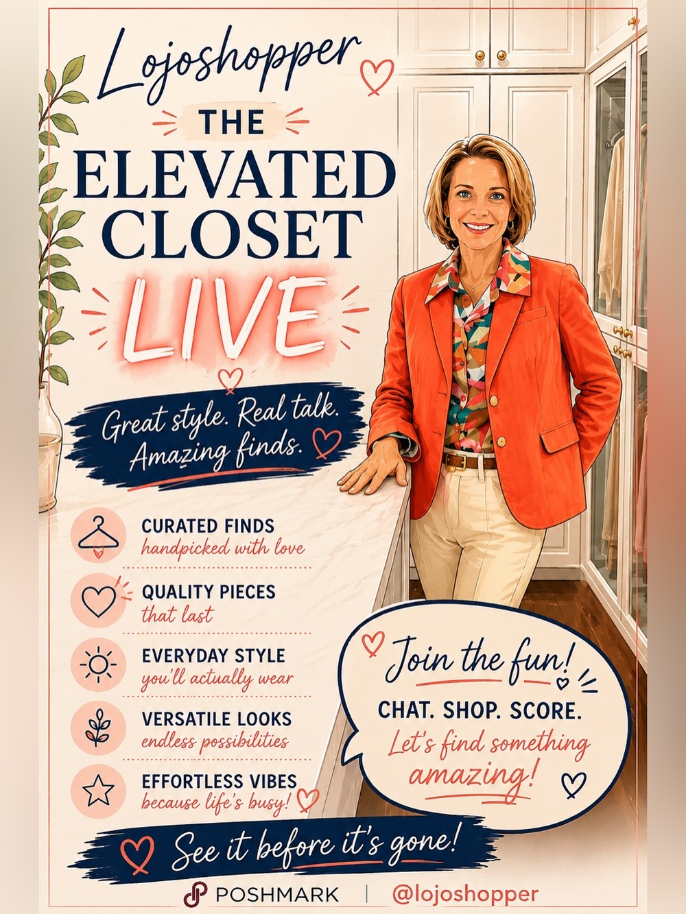 Lojoshopper - Join my Live Show! See you soon,
Lori!!